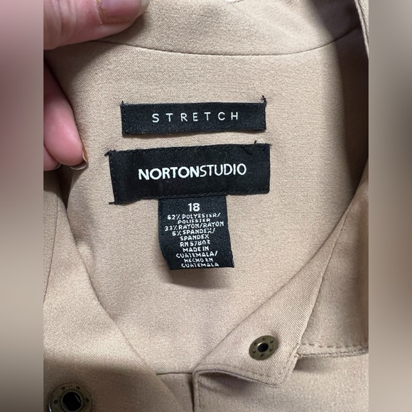 Norton Studio - Women’s Snap Button Lightweight Jacket Sz. 18 - Picture 4 of 5